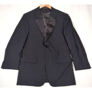 Jones New York Wool Blazer Mens 38R Regular Blue 2 Button Dress Sport Coat Suit‎
